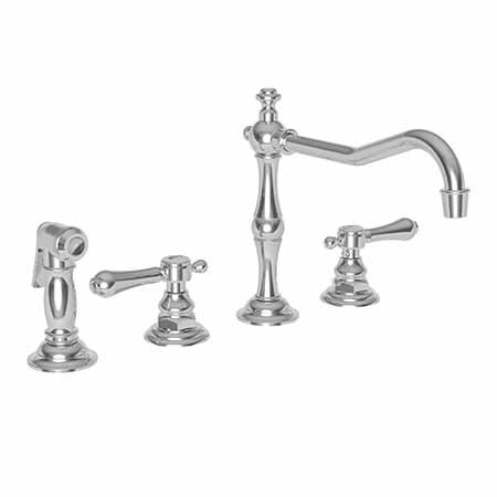 Newport Brass Kitchen Faucet With Side Spray in Polished Chrome 973-26